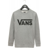 detská mikina VANS BOYS CLASSIC CREW Cement Heather/Black XL detská mikina VANS BOYS CLASSIC CREW Cement Heather/Black XL