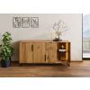 Bighome - Príborník divoký dub 160x43x79 prírodný olejovaný LINDAU Bighome - Príborník divoký dub 160x43x79 prírodný olejovaný LINDAU