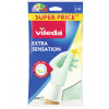 Vileda Extra Sensation latexové rukavice veľkosť L Vileda Extra Sensation latexové rukavice veľkosť L