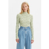 Dámsky rolák LEVI'S® Flora Mockneck Tee A4422-0001 Farba: Zelená, Veľkosť: L Dámsky rolák LEVI'S® Flora Mockneck Tee A4422-0001 Farba: Zelená, Veľkosť: L