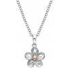 Hot Diamonds Strieborný kvetinový náhrdelník Forget me not DP749 Hot Diamonds Strieborný kvetinový náhrdelník Forget me not DP749