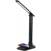 IMMAX LED stolná lampička LUMI/ Qi nabíjanie/ 7W/ 300lm/ 12V/2A/ stmievateľná/ čierna IMMAX LED stolná lampička LUMI/ Qi nabíjanie/ 7W/ 300lm/ 12V/2A/ stmievateľná/ čierna