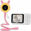 Evolveo Baby Monitor N35 – video detská opatrovateľka s kamerou, VOX, teplomerom, nočným videním, RGB osvetlením Ružová Evolveo Baby Monitor N35 – video detská opatrovateľka s kamerou, VOX, teplomerom, nočným videním, RGB osvetlením Ružová
