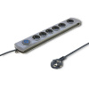 Prepäťová ochrana Qoltec Quick Switch, predlžovacia lišta, 6 zásuviek, 3 m (Prepäťová ochrana Quick Switch, 6 zásuviek, 3 m, sivá) Prepäťová ochrana Qoltec Quick Switch, predlžovacia lišta, 6 zásuviek, 3 m (Prepäťová ochrana Quick Switch, 6 zásuviek, 3 m, sivá)