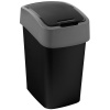 Kôš Curver® PACIFIC FLIP BIN 9 lit., 23.5x18.9x35 cm, čierno/šedý, na odpad Kôš Curver® PACIFIC FLIP BIN 9 lit., 23.5x18.9x35 cm, čierno/šedý, na odpad
