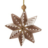 ArtFir Vianočná dekorácia HVIEZDA 77 | ružová/zlatá 12 cm ArtFir Vianočná dekorácia HVIEZDA 77 | ružová/zlatá 12 cm