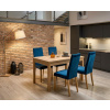 VIKO-design-TOP Jedálenská zostava rozkladací stôl a štyri stoličky Diego blue VIKO-design-TOP Jedálenská zostava rozkladací stôl a štyri stoličky Diego blue