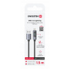 Kábel Swissten USB - Apple Lightning 1,5 m čierny Kábel Swissten USB - Apple Lightning 1,5 m čierny