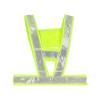 Fluorescenčná zelená reflexná vesta v tvare V – vysoká viditeľnosť Fluorescenčná zelená reflexná vesta v tvare V – vysoká viditeľnosť