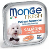 MONGE FRESH - paštéta a kúsky s lososom 100g pre psov MONGE FRESH - paštéta a kúsky s lososom 100g pre psov