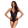 Dokonalé body Rossita teddy - Obsessive L/XL černá Dokonalé body Rossita teddy - Obsessive L/XL černá