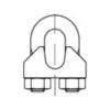 káblová svorka 13 mm M10 ocel glavanizované zinkom TOOLCRAFT 112509 10 ks; 112509 káblová svorka 13 mm M10 ocel glavanizované zinkom TOOLCRAFT 112509 10 ks; 112509