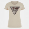 Dámske Tričko s krátkym rukávom GUESS SS CN ZEBRA TRIANGLE TEE W6GI19K3042-G1M5 – Béžová Dámske Tričko s krátkym rukávom GUESS SS CN ZEBRA TRIANGLE TEE W6GI19K3042-G1M5 – Béžová