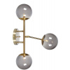 Markslöjd Trinity nástenná lampa 3x20 W mosadzná-dymová 108253 Markslöjd Trinity nástenná lampa 3x20 W mosadzná-dymová 108253