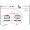 BREMBO Sada brzdových platničiek kotúčovej brzdy BREMBO P 85 058 BREMBO Sada brzdových platničiek kotúčovej brzdy BREMBO P 85 058