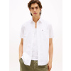 Tommy Hilfiger pánska biela košeľa s krátkym rukávom MW0MW38570 M Tommy Hilfiger pánska biela košeľa s krátkym rukávom MW0MW38570 M