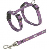 Junior Kitten harness with leash, cat motif, 21–33 cm/8 mm, 1.20 m Junior Kitten harness with leash, cat motif, 21–33 cm/8 mm, 1.20 m