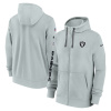 Las Vegas Raiders - 2024 Nike Sideline Club Gray Full-zip NFL Mikina s kapucňou L/USA=XL/EU Las Vegas Raiders - 2024 Nike Sideline Club Gray Full-zip NFL Mikina s kapucňou L/USA=XL/EU