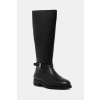 Kožené čižmy Tommy Hilfiger TH BUCKLE RIDING LTHR LONG BOOT FW0FW08873 čierna EUR 41 Kožené čižmy Tommy Hilfiger TH BUCKLE RIDING LTHR LONG BOOT FW0FW08873 čierna EUR 41