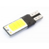 LED AUTO ŽIAROVKA 5W DVOJSTRANNÁ COB CANBUS RESISTOR, T10 LED AUTO ŽIAROVKA 5W DVOJSTRANNÁ COB CANBUS RESISTOR, T10