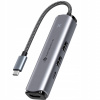 Rozdeľovač USB dokovacia stanica 5v1 USB A USB C 10Gb/s 100W HDMI Rozdeľovač USB dokovacia stanica 5v1 USB A USB C 10Gb/s 100W HDMI