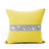 Obliečka na vankúš Glamour so zirkónmi pastelovo žltá Žltá 40x40 cm Obliečka na vankúš Glamour so zirkónmi pastelovo žltá Žltá 40x40 cm
