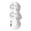 Solight rozbočka s USB A+C rychlonabíječkou 20W PD, 2 x 10A, bílá Solight rozbočka s USB A+C rychlonabíječkou 20W PD, 2 x 10A, bílá