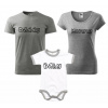 Sada 3 tričiek s potlačou Daddy, Mommy, Baby (Rodinné tričká s potlačou sú vždy dobrý darček, nápisom, pre, rodinu, mama, otec) Sada 3 tričiek s potlačou Daddy, Mommy, Baby (Rodinné tričká s potlačou sú vždy dobrý darček, nápisom, pre, rodinu, mama, otec)