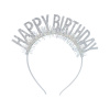 Čelenka Happy Birthday strieborná Čelenka Happy Birthday strieborná
