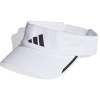 adidas Aeroready 3 Stripes Performance Visor Wht/Reflective Mens adidas Aeroready 3 Stripes Performance Visor Wht/Reflective Mens