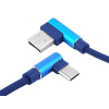 Kábel USB - USB C hranatý MODRÁ KK21U. Kábel USB - USB C hranatý MODRÁ KK21U.