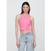 GAP Ribbed Tank Top with Logo - Women's ružová S GAP 1200140063500 GAP Ribbed Tank Top with Logo - Women's ružová S GAP 1200140063500