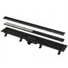 Podlahový žľab s okrajom pre obojstranný rošt, 950mm, SIMPLE, čierna mat Podlahový žľab s okrajom pre obojstranný rošt, 950mm, SIMPLE, čierna mat