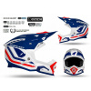 Ufo prilba Moto Echus Modrá Biela Červená Cross Enduro XL Ufo prilba Moto Echus Modrá Biela Červená Cross Enduro XL