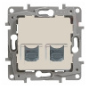 Legrand Niloe RJ45 Dvojzásuvka FTP béžová Legrand Niloe RJ45 Dvojzásuvka FTP béžová