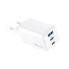 Forever GaN PD QC rýchle nabíjačka 2x USB-C 1x USB 65W biela (TC-08-65ACC) Forever GaN PD QC rýchle nabíjačka 2x USB-C 1x USB 65W biela (TC-08-65ACC)
