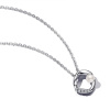 PANDORA náhrdelník kruh s organickým tvarom s pavé, upravená sladkovodná kultivovaná perla 393303c01-45 PANDORA náhrdelník kruh s organickým tvarom s pavé, upravená sladkovodná kultivovaná perla 393303c01-45
