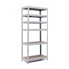 Policový regál Trestles RH 2200x900x450, nosnosť 2100 kg, 6 políc Farba: sivá, Typ police: drevená MDF 5,4 mm Policový regál Trestles RH 2200x900x450, nosnosť 2100 kg, 6 políc Farba: sivá, Typ police: drevená MDF 5,4 mm