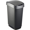 TWIST odpadkový kôš 50 l - strieborný TWIST odpadkový kôš 50 l - strieborný