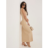 Béžové šaty bez rukávov biela | krémová One size RUE PARIS 5906694108792 Béžové šaty bez rukávov biela | krémová One size RUE PARIS 5906694108792