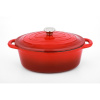 Cs kochsysteme Pekáč s poklicí litinový Xanten 37 x 22 cm červený CS-090975 Cs kochsysteme Pekáč s poklicí litinový Xanten 37 x 22 cm červený CS-090975