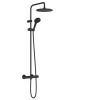 Hansgrohe Sprchový systém Vernis Blend na stěnu s termostatickou baterií matná černá 26426670 Hansgrohe Sprchový systém Vernis Blend na stěnu s termostatickou baterií matná černá 26426670