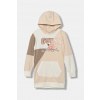 Dievčenské bavlnené šaty Guess J5YK05.KA6R4.9BYA béžová 122-125 Dievčenské bavlnené šaty Guess J5YK05.KA6R4.9BYA béžová 122-125