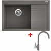 Sinks Rim 780 L Truffle + Vitalia GR Sinks Rim 780 L Truffle + Vitalia GR