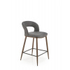 Halmar Barová stolička H114, sivá, hnedé nohy Halmar Barová stolička H114, sivá, hnedé nohy