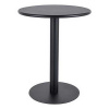 Signal Barový stolík Barclay nízky - kruh, čierna Signal Barový stolík Barclay nízky - kruh, čierna