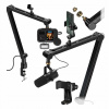 Stojan s ramenom na stôl pre mikrofón GearPro - Rameno, stojan pre mikrofón, telefón a kameru Stojan s ramenom na stôl pre mikrofón GearPro - Rameno, stojan pre mikrofón, telefón a kameru