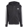 adidas Essentials Fleece 3-Stripes Full-Zip pánska mikina Black/White 3XL adidas Essentials Fleece 3-Stripes Full-Zip pánska mikina Black/White 3XL
