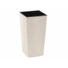 Lamela Kvetináč Finezia Eco Dluto vrúbok 400x400x750 mm bielý Lamela Kvetináč Finezia Eco Dluto vrúbok 400x400x750 mm bielý
