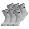 Nike 6-Pack Quarter Socks Infants Grey Infs C3-C7 Nike 6-Pack Quarter Socks Infants Grey Infs C3-C7